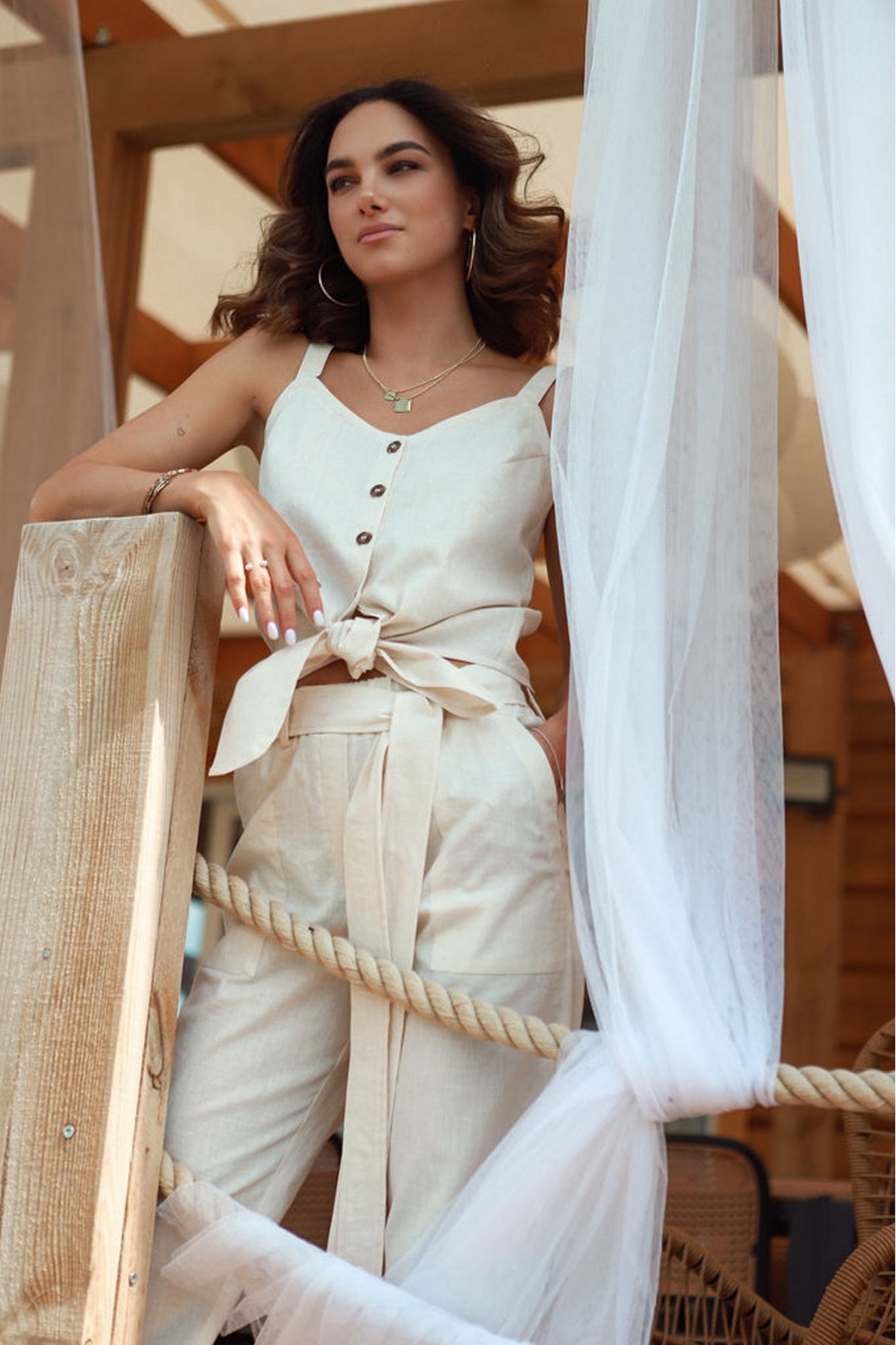 „Amore“ lino kelnės 11