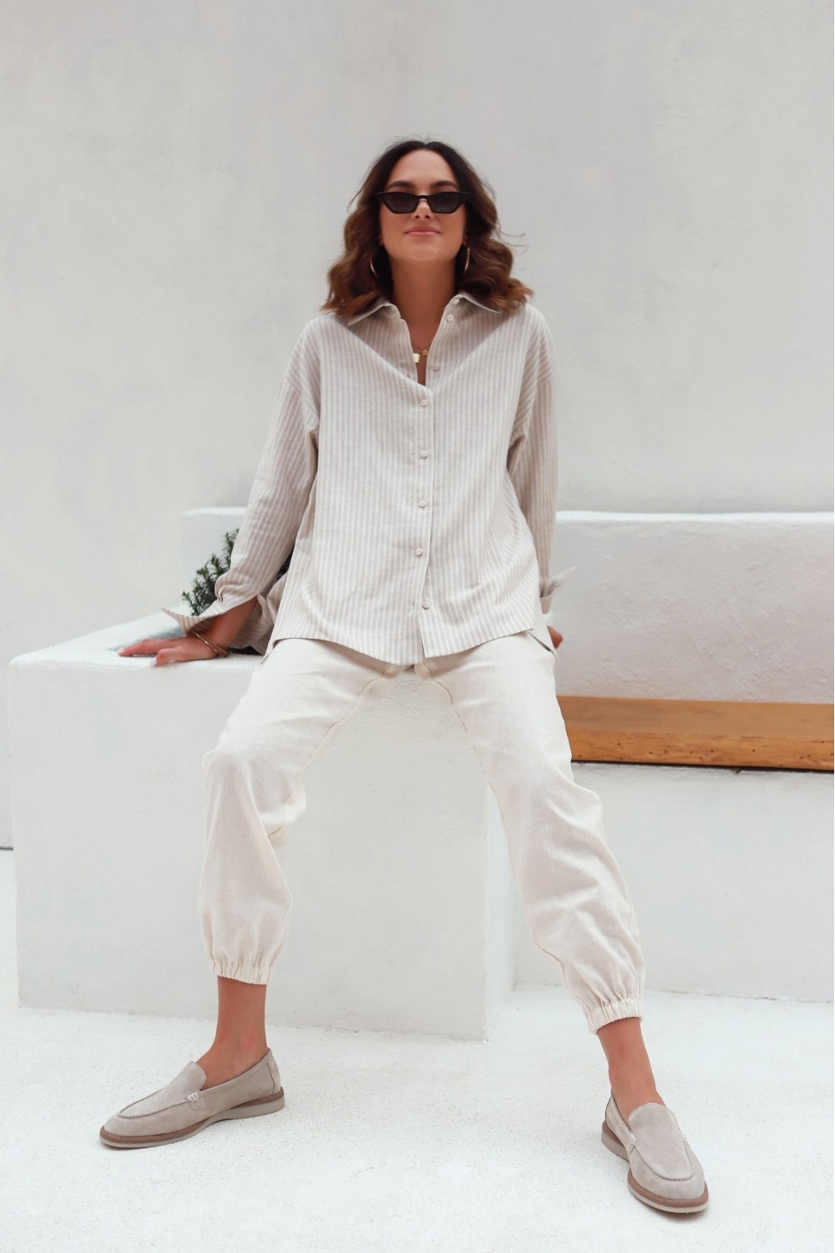 „Amore“ lino kelnės 14