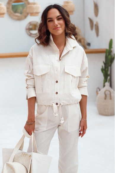 „Amore“ lino kelnės 18