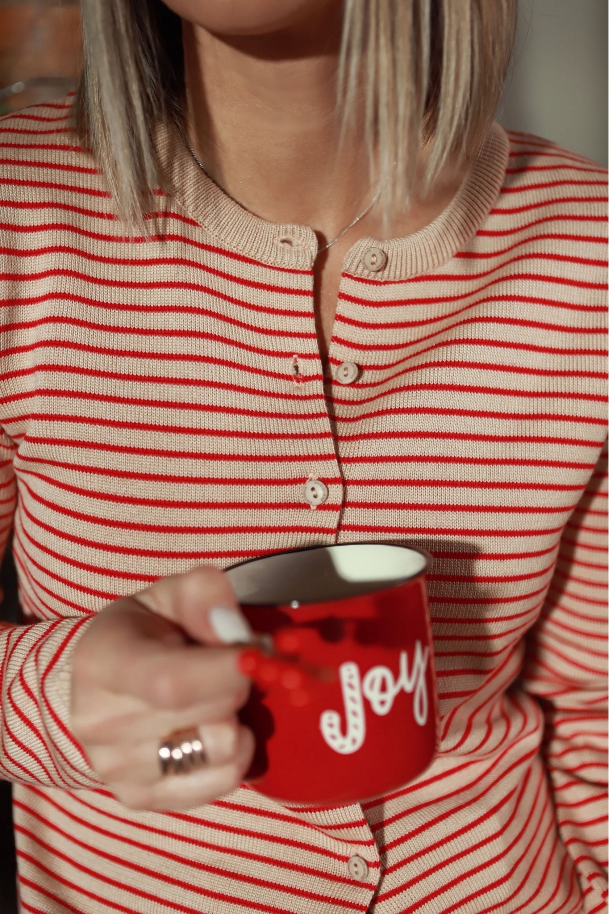 „Berry & stripy” merino megztukas 3