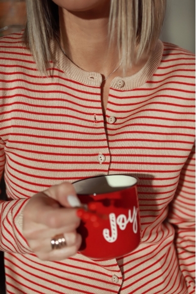 „Berry & stripy” merino megztukas 3