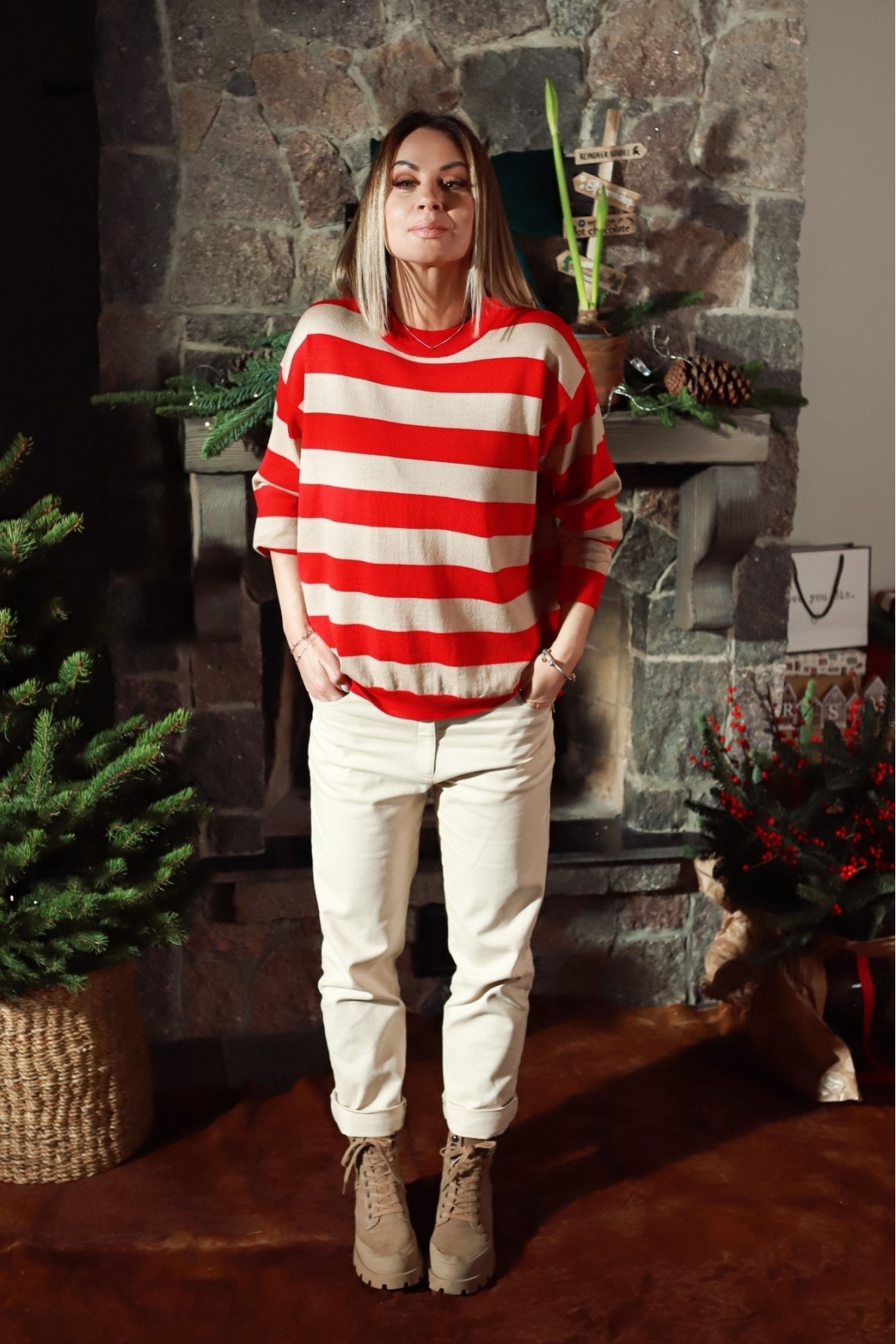 „Boyfriend“ ivory spalvos džinsai 19 „Boyfriend“ ivory spalvos džinsai 19