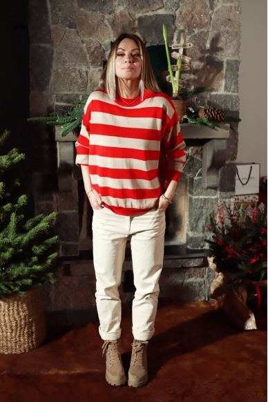 „Boyfriend“ ivory spalvos džinsai 19