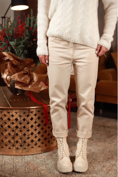 „Boyfriend“ ivory spalvos džinsai 4 „Boyfriend“ ivory spalvos džinsai 4