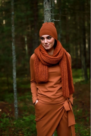 „Cinamonas“ merino vilnos kepurė 2