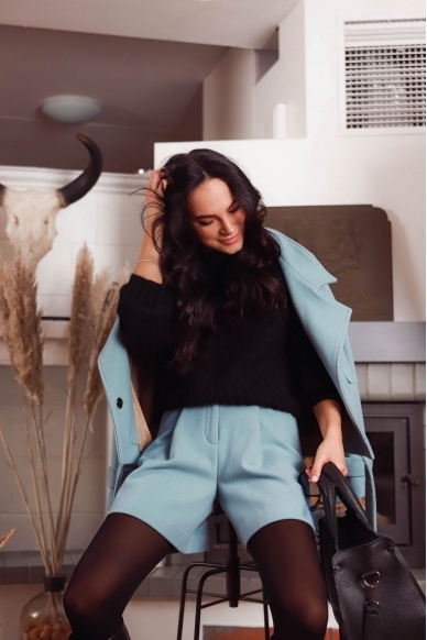 „Cute blue“ vilnos šortukai 7