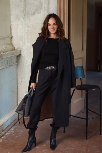 „Eclipse“ siauro silueto merino megztukas 9