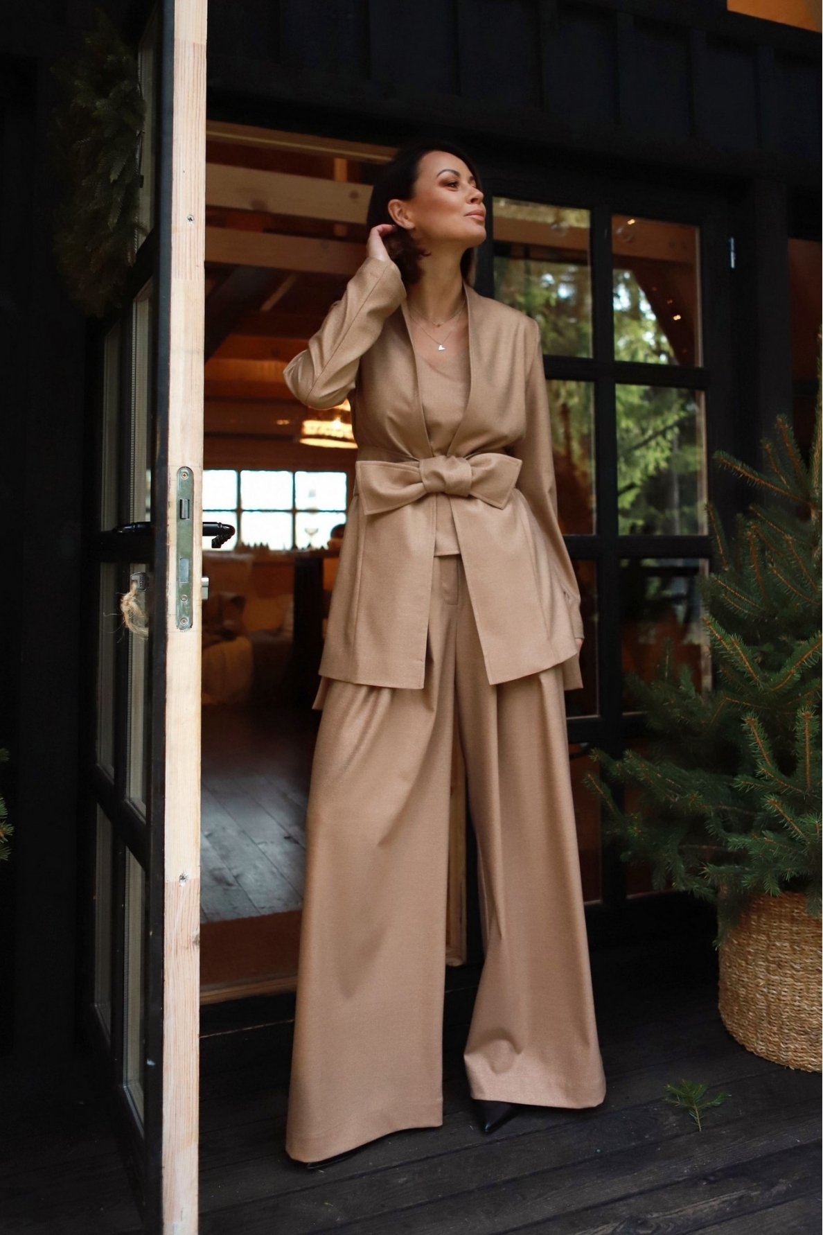 „Golden dust“ plačios kelnės 14