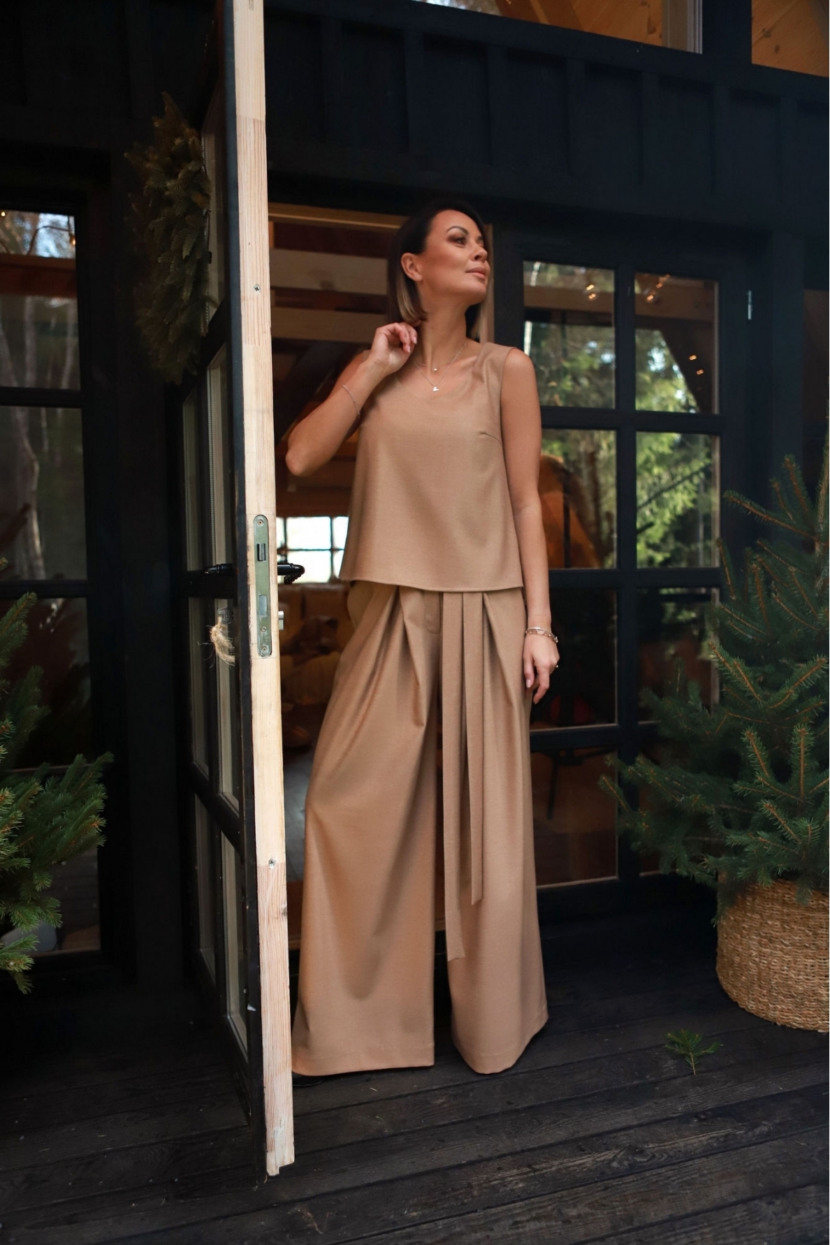 „Golden dust“ plačios kelnės 15