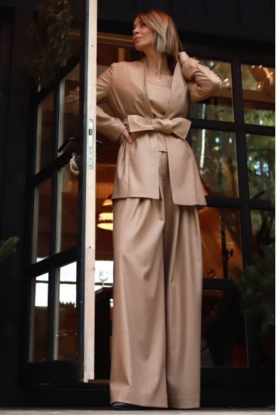 „Golden dust“ plačios kelnės 12