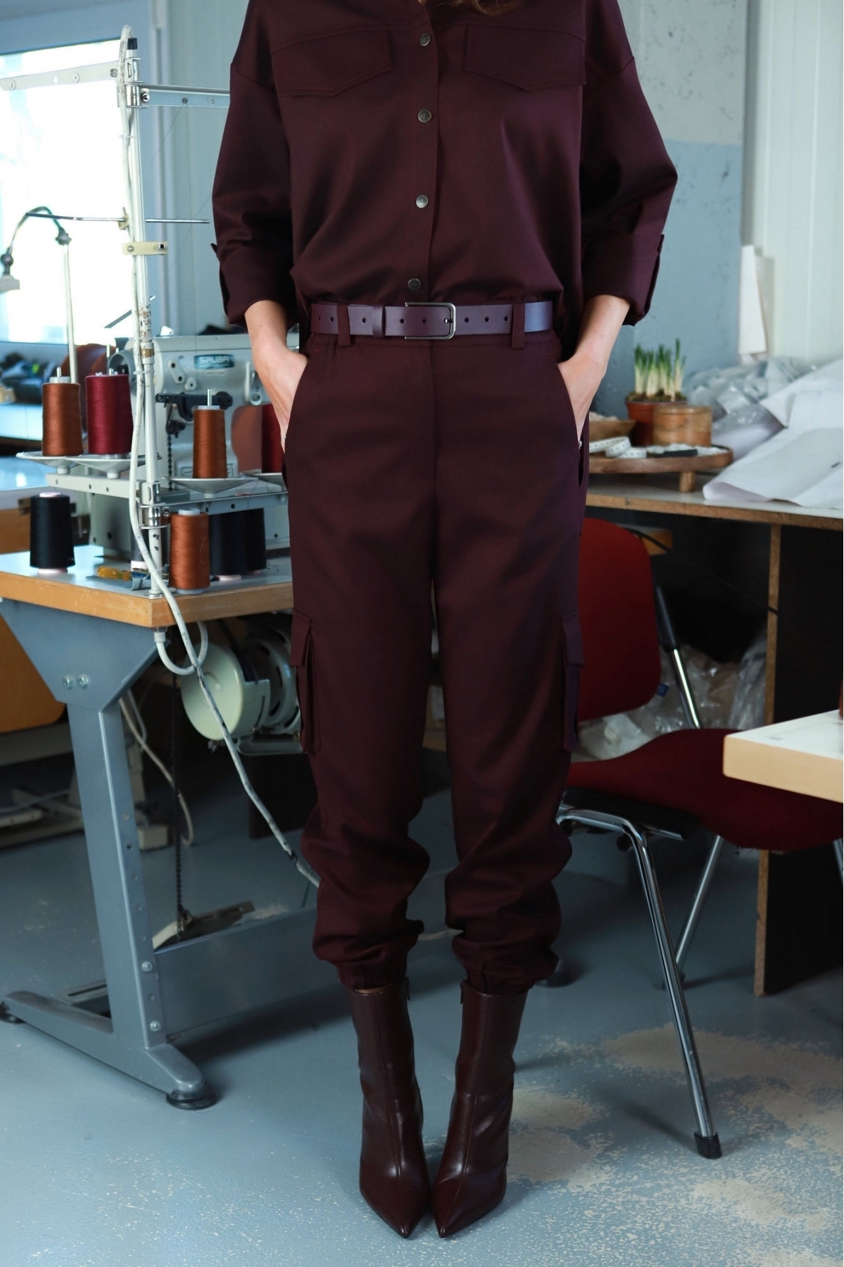 „Merlot“ kargo kelnės 7