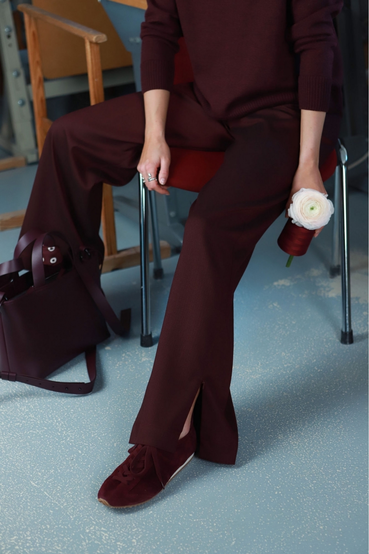 „Merlot“ plačios kelnės 2