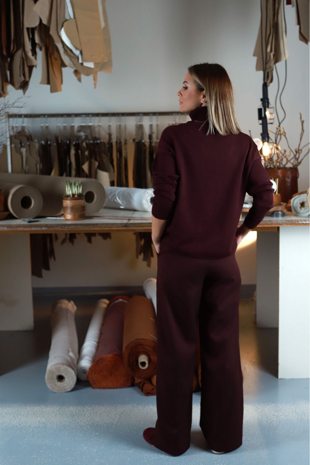 „Merlot“ plačios kelnės 4