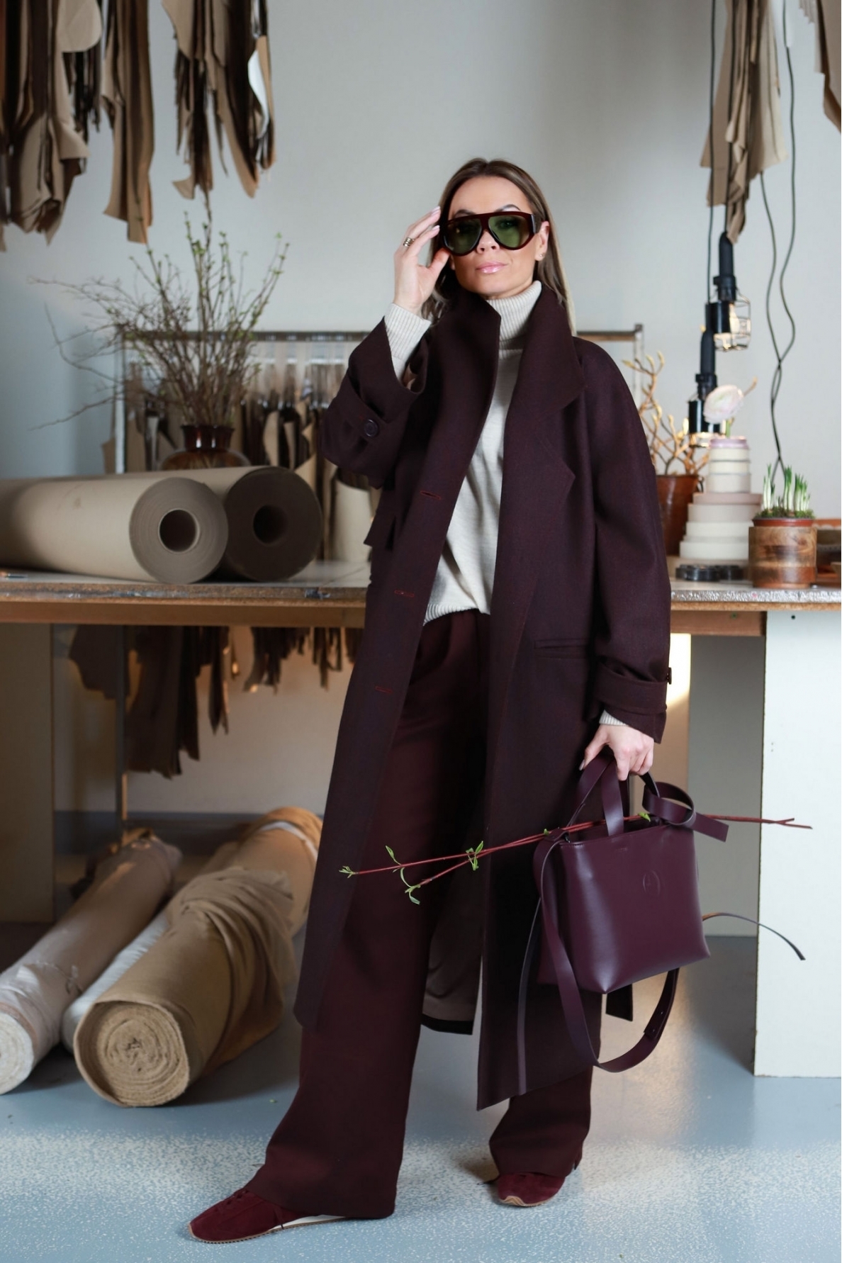 „Merlot“ plačios kelnės 5