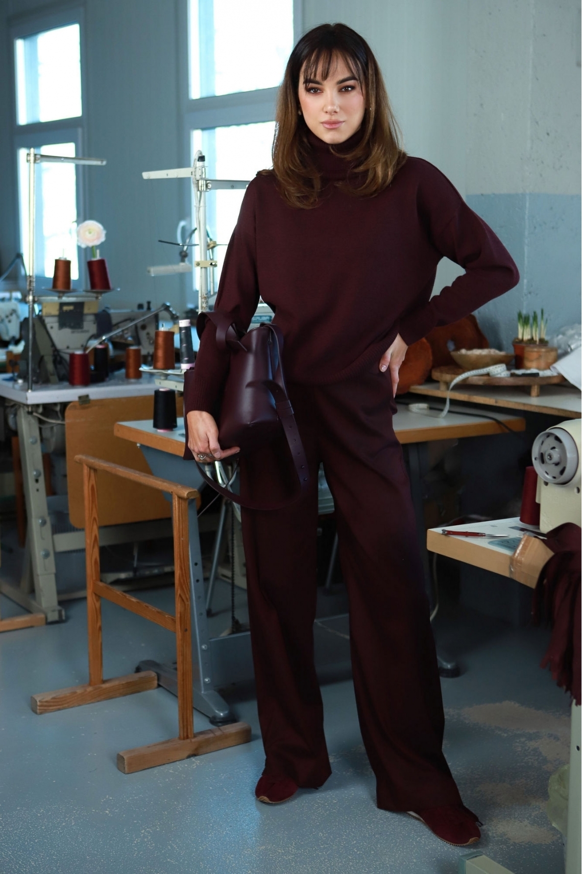 „Merlot“ plačios kelnės 6