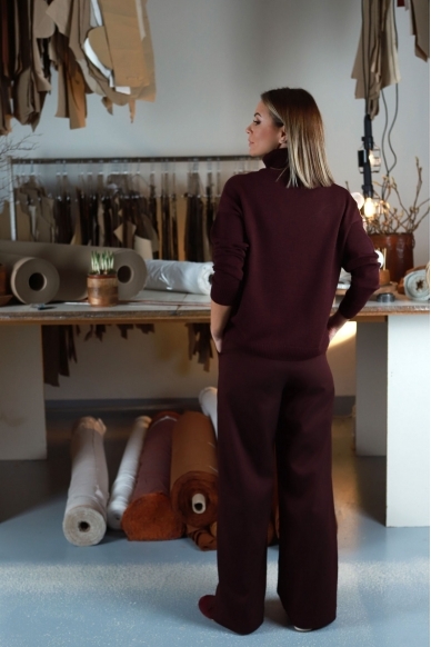 „Merlot“ plačios kelnės 4