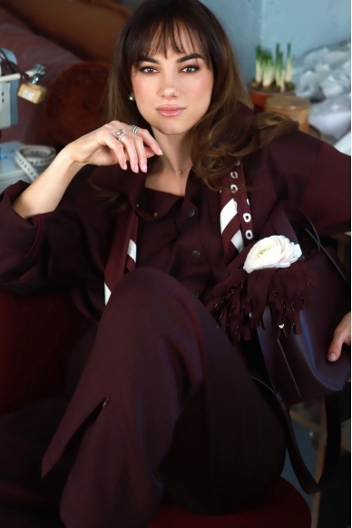 „Merlot“ plačios kelnės 8