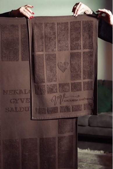 Nekaloringi gyvenimo saldumynai“ rankšluosčių komplektas 1