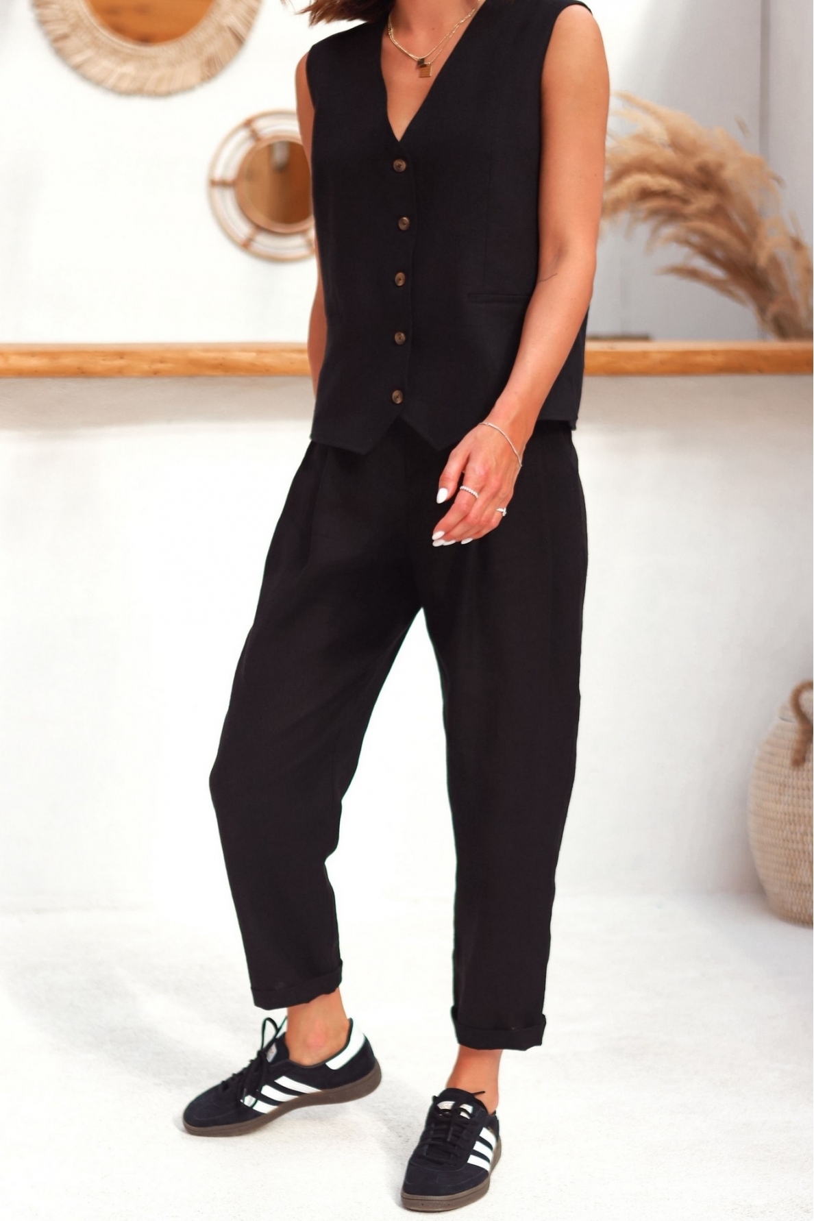 „Odoro“ lino kelnės 18