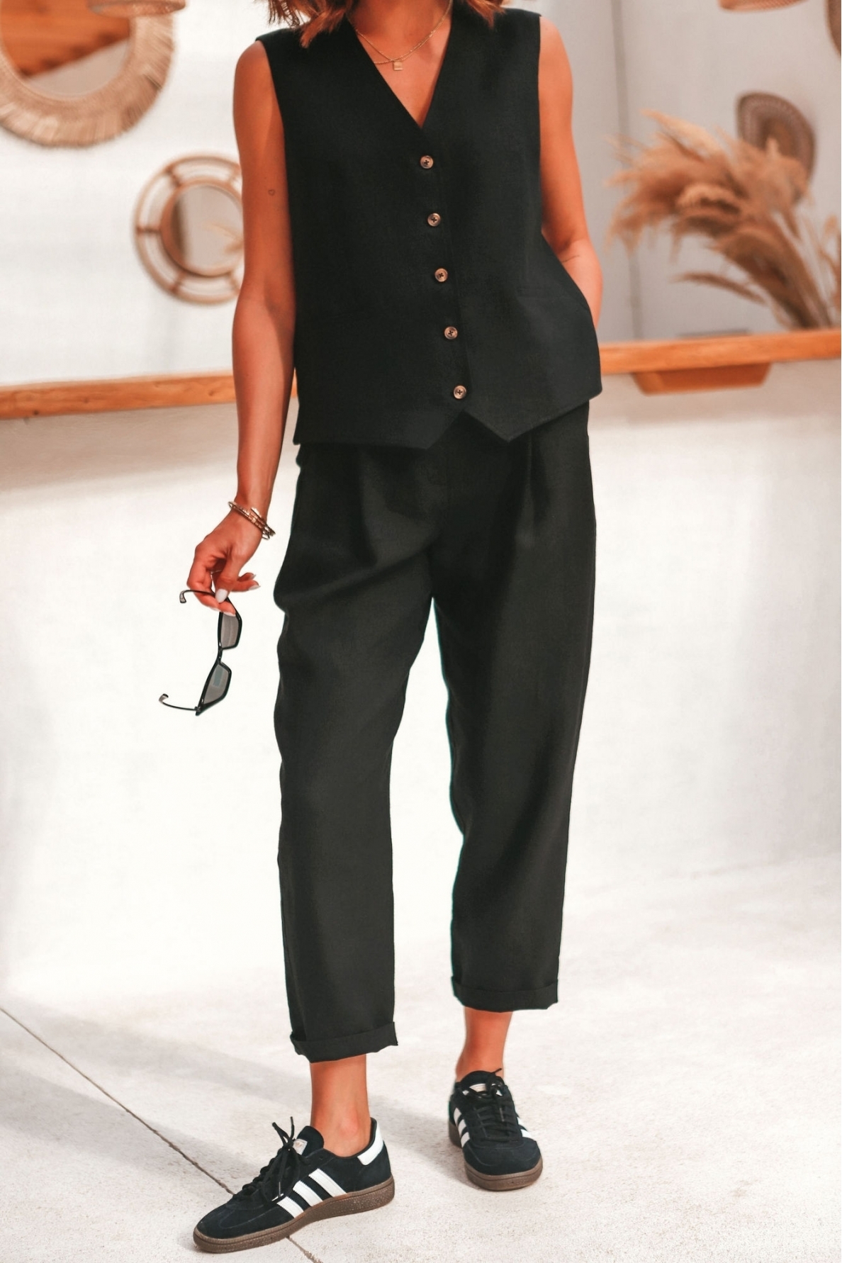 „Odoro“ lino kelnės 7