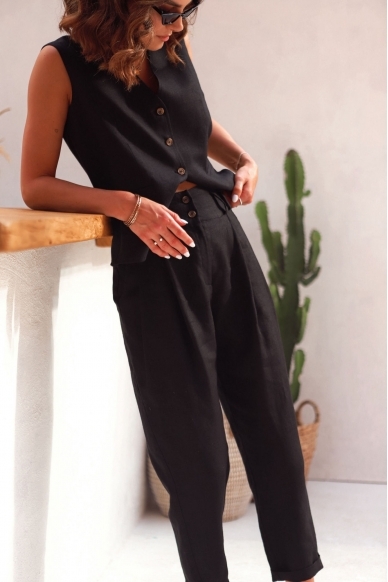 „Odoro“ lino kelnės 5