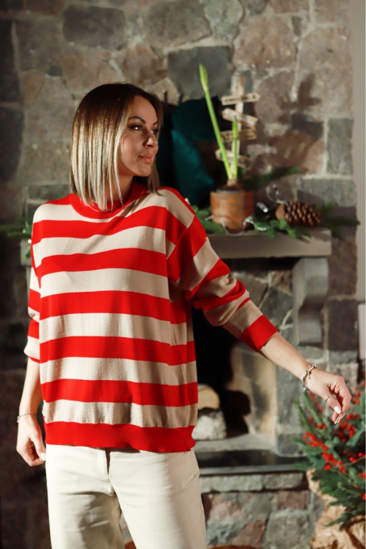 „Sausainis ir spanguolė“ merino megztukas 1