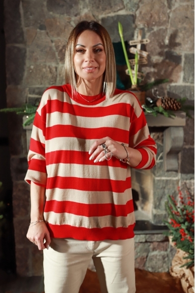 „Sausainis ir spanguolė“ merino megztukas 3