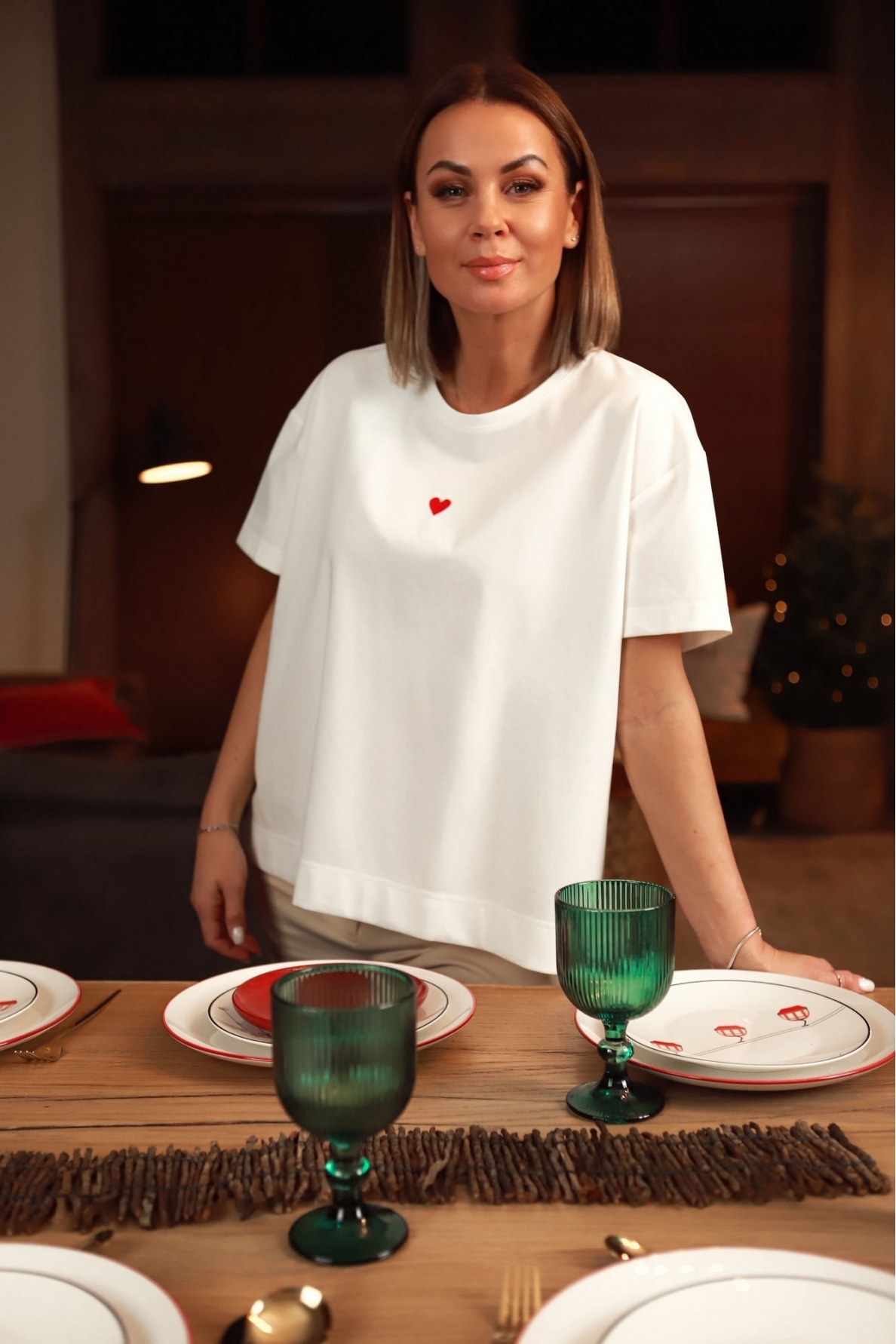 „Širdytė“ baltos spalvos marškinėliai 2