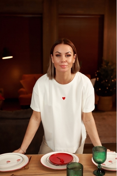 „Širdytė“ baltos spalvos marškinėliai 1