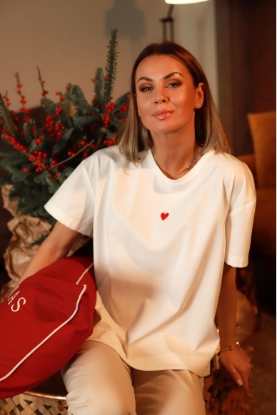 „Širdytė“ baltos spalvos marškinėliai 7