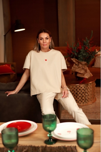 „Širdytė“ ivory spalvos marškinėliai 7 „Širdytė“ ivory spalvos marškinėliai 7