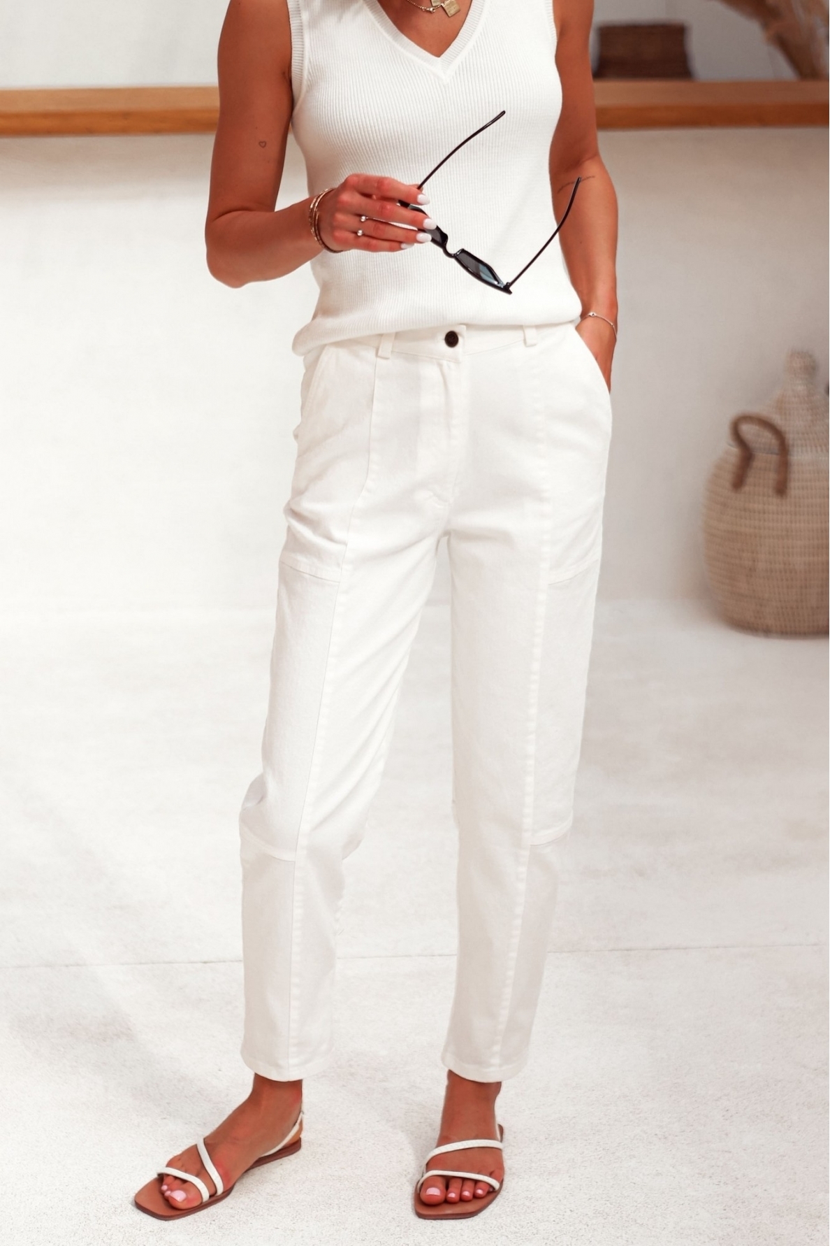 „Smart“ balti džinsai 10