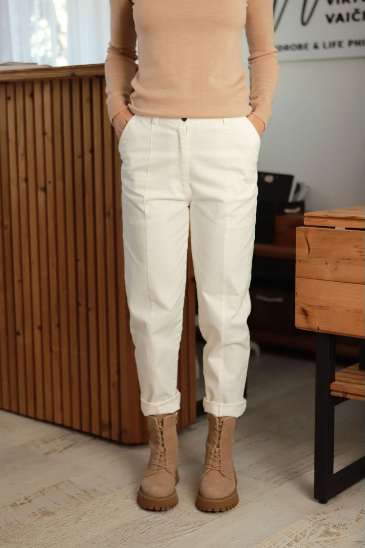 „Smart“ balti džinsai 1