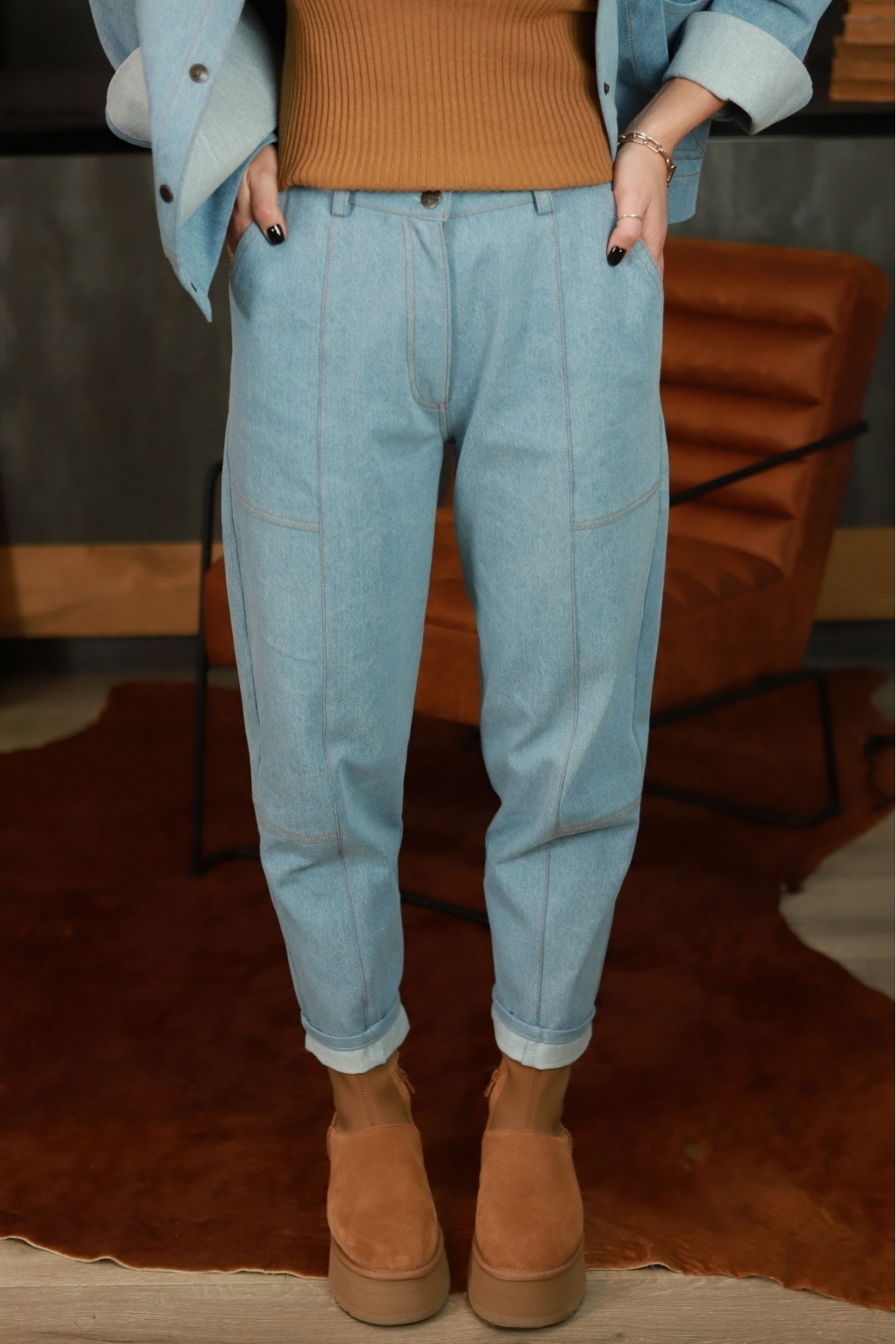 „Smart‘ai šviesiai melsvi džinsai 1